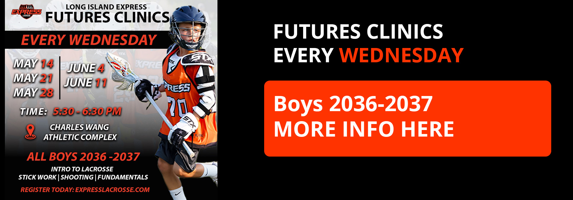 Express Futures Clinics for boys 2036-2037